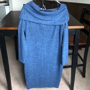 Large Scoop Neck Sweater Dress